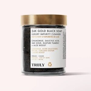 Truly 24K Gold Black Soap Luxury Impurity Cleanser